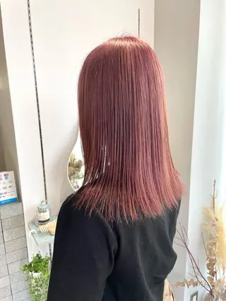 ミディアム カラー 髪質改善×美髪矯正 艶髪カラー　阪口のヘアスタイル
