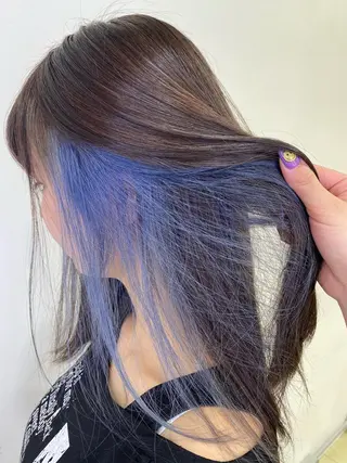 ロング カラー ヘアアレンジ TSUNA 🌙 Lim 五反田のマツエク・マツパデザイン