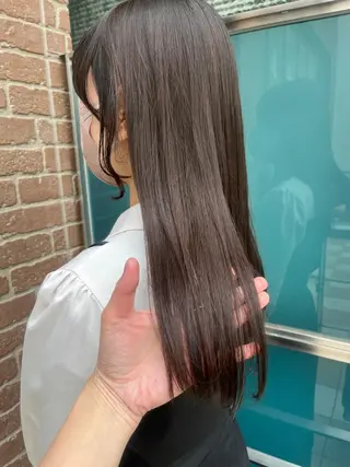 ロング カラー パーマ ヘアアレンジ メンズ キッズ ネイル マツエク・マツパ アイブロウ 久木原 ゆりのヘアスタイル