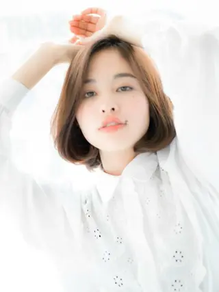 ショート ミディアム カラー パーマ 内藤 達也のヘアスタイル