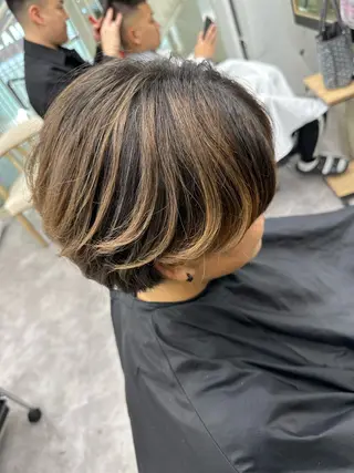 ショート カラー ヘアアレンジ 久米 治仁のヘアスタイル