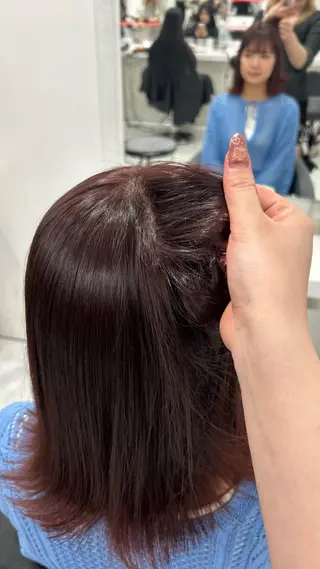 ロング カラー パーマ ヘアアレンジ メンズ キッズ 盛れ韓国ハイトーン 🎀Himari🎀のヘアスタイル