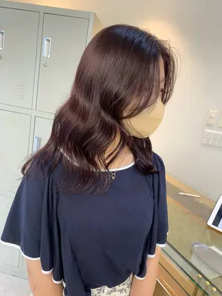 セミロング ハイトーン🫧艶髪 MAIKAのヘアスタイル