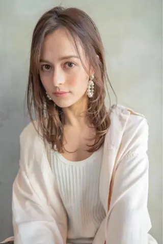セミロング Anthurium 吹田💐のヘアスタイル