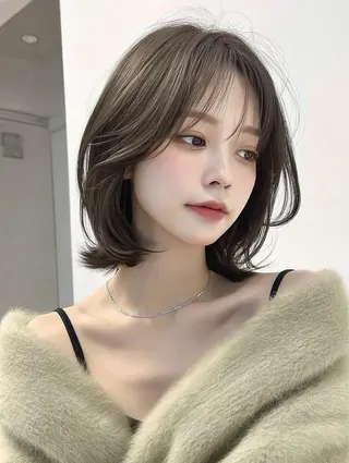 ミディアム カラー 太田 美津子のヘアスタイル