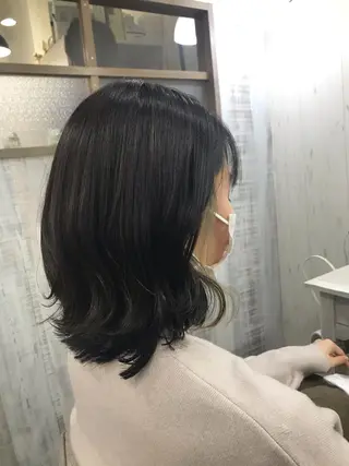 ミディアム ネモトメイナ🌿 今月末で退職しますのヘアスタイル