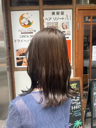 セミロング カラー メンズパーマ屋さん /yuki☃️💭のヘアスタイル