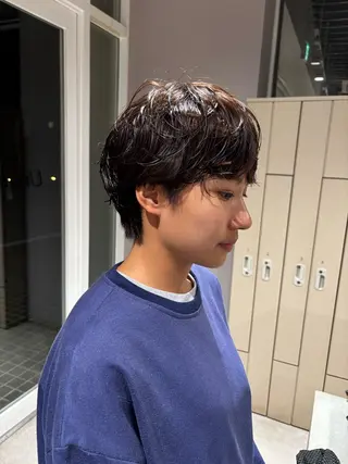 ショート パーマ 渡邊 百咲のヘアスタイル