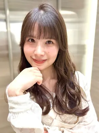ミディアム 前髪・顔周りカット☆ あらいみゆのヘアスタイル