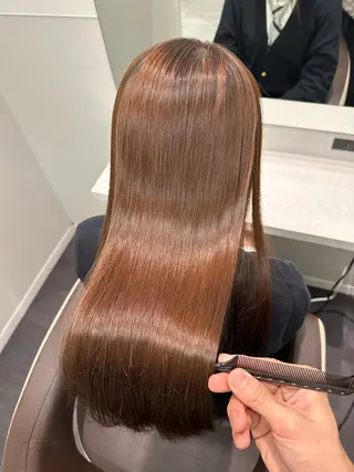 セミロング 美髪特化✨ 伊織✨縮毛矯正✨のヘアスタイル