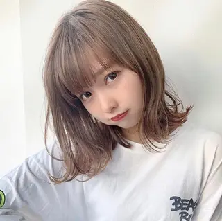 ミディアム カラー カラー指名NO.1 🌈Neneのヘアスタイル