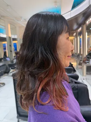 ミディアム 山﨑 ちなつのヘアスタイル