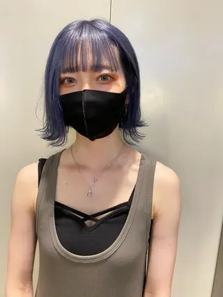 ショート カラー Maya川越/ エクステ/ハイトーンのヘアスタイル