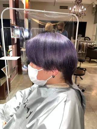 ショート カラー メンズ 髪質改善･縮毛矯正 特化･ユウシンのヘアスタイル
