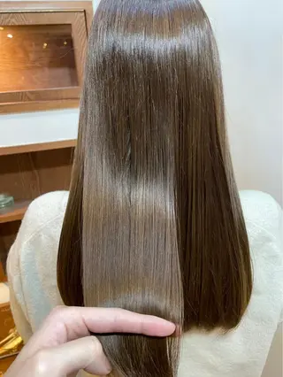 セミロング カラー 髪質改善特化🫧韓国 🇰🇷amiruのヘアスタイル