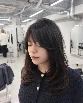 ロング カラー 盛れる艶カラー× レイヤーカット/咲来のヘアスタイル