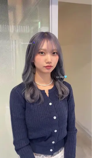 ミディアム カラー 坂本奈都美 🎀のヘアスタイル