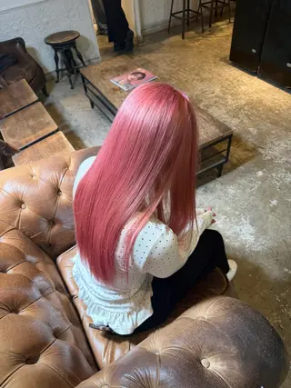 ロング 💖艶ダメージレス激 可愛カラーKAO💖のヘアスタイル