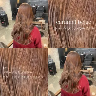 ロング カラー 🧸顔周りカット /透明感🎀のヘアスタイル
