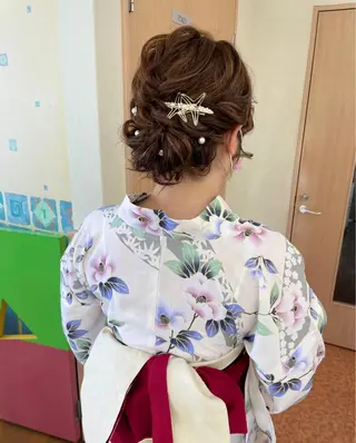 ロング ヘアアレンジ yui .のヘアスタイル