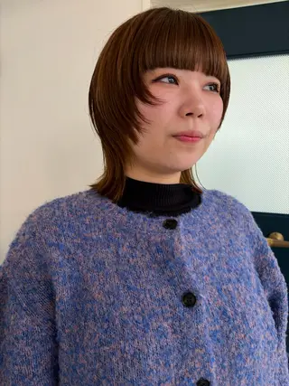 ショート YUUKI/ウルフ .ボブパーマのヘアスタイル