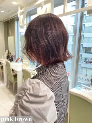 ショート カラー ボブ・レイヤーカット 吉敷航一のヘアスタイル