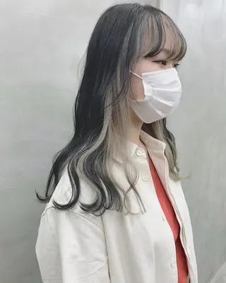 セミロング カラー 🐝 hachi🐝のヘアスタイル