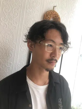 ショート パーマ メンズ 🍀富久 永梨🧸のヘアスタイル