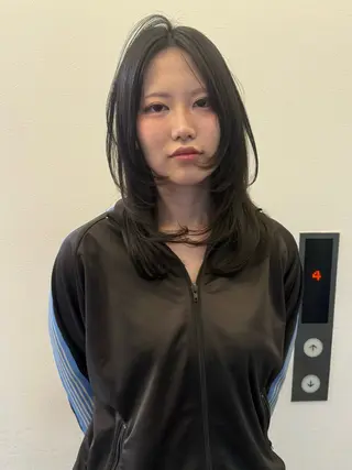 ロング きむらさくら/透明感 /レイヤーカットのヘアスタイル