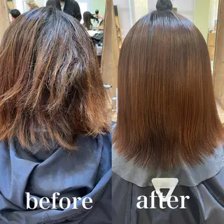 ミディアム 縮毛矯正/髪質改善 主税巧一のヘアスタイル