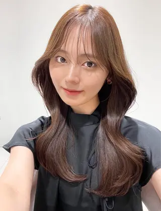 ロング 映える顔まわり/前髪 特化 💗 ユキマのヘアスタイル