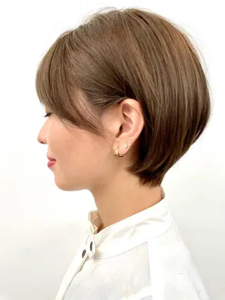 ショート カラー 笠原 健人のヘアスタイル