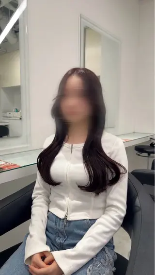 ロング カラー ヘアアレンジ ブリーチ無し透明感 🕊AZUSAのヘアスタイル