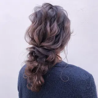 ロング ヘアアレンジ 卒業式お呼ばれ🕊️ ヘアセット✴︎ミキのヘアスタイル