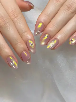 ネイル yume 大人ガーリーネイルのネイルデザイン
