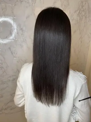 ロング 髪質改善・縮毛矯正 濱　泰賀のヘアスタイル