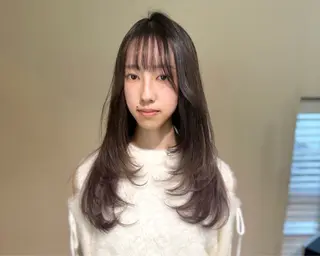 ミディアム カラー opus 店長大和 レイヤー/赤み消しのヘアスタイル