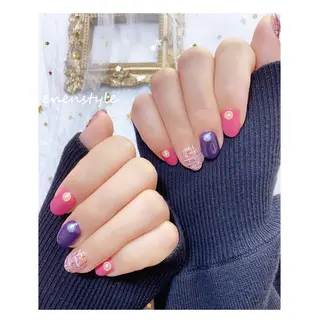 ショート ネイル 👑enen style👑のネイルデザイン