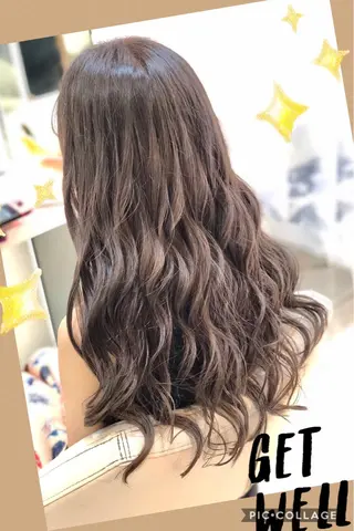 ロング カラー ヘアアレンジ 永島 桜のヘアスタイル