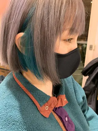 ミディアム カラー パーマ ヘアアレンジ メンズ ネイル Sia中野新橋 『JUNYA』のヘアスタイル