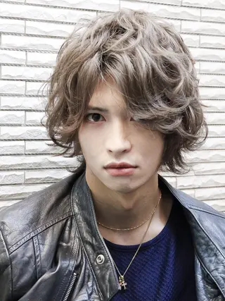 ミディアム メンズ メンズパーマ特化🏆 宮崎健人✨️のヘアスタイル