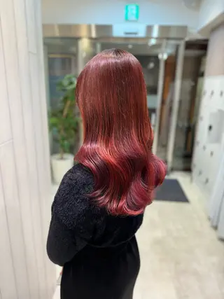 ミディアム カラー ヘアアレンジ 完全💗マンツーマン marinのヘアスタイル