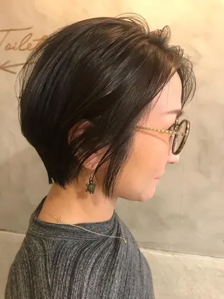 ショート さの あやねのヘアスタイル