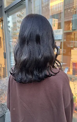 セミロング カラー MIYU/透明感 渋谷/ベージュカラーのヘアスタイル
