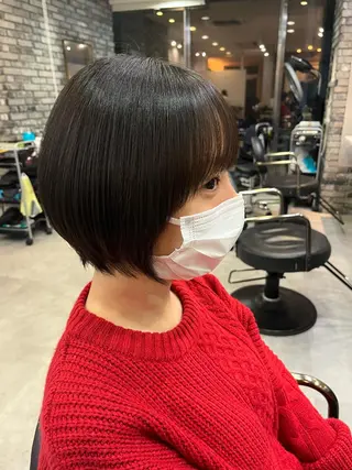 ショート カラー 平尾/高宮/艶カラー /ハイライト/綜一郎のヘアスタイル