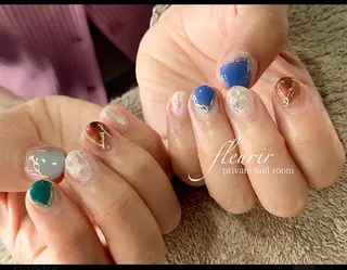 ネイル フルリール 【プライベートサロンのネイルデザイン