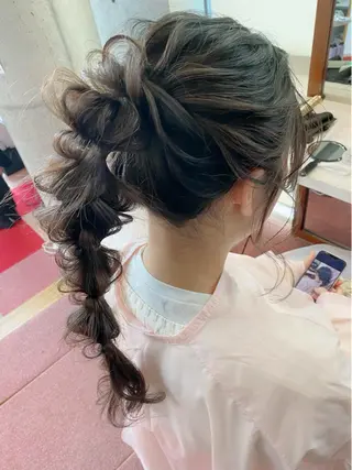 ロング ヘアアレンジ 大阪/ヘアアレンジ /似合わせset💐のヘアスタイル