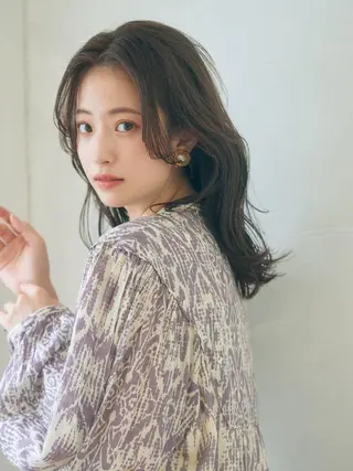 ミディアム カラー sugino katsuyaのヘアスタイル