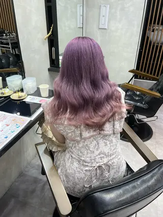 セミロング 当日予約OKカット モデル濱川響太のヘアスタイル