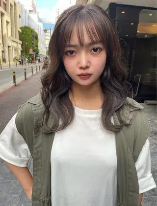 セミロング カラー 髪質改善will hairdesignのヘアスタイル